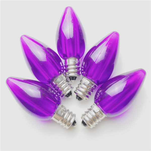 Purple C7 xmas bulb2