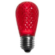 Red S14 faceted bulb