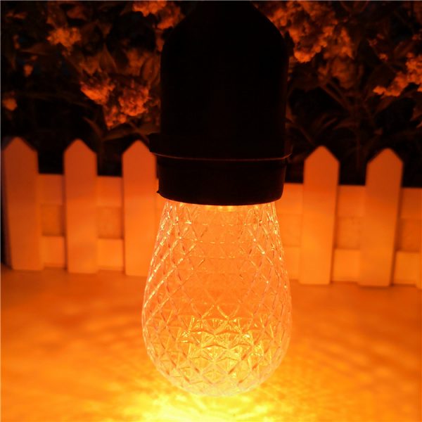 S14 LED Bulb Faceted Amber